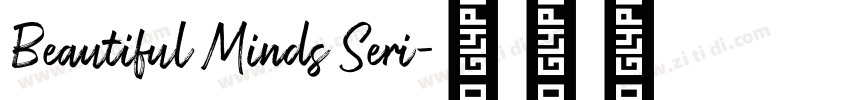 Beautiful Minds Seri字体转换 Beautiful Minds Seri字体转换